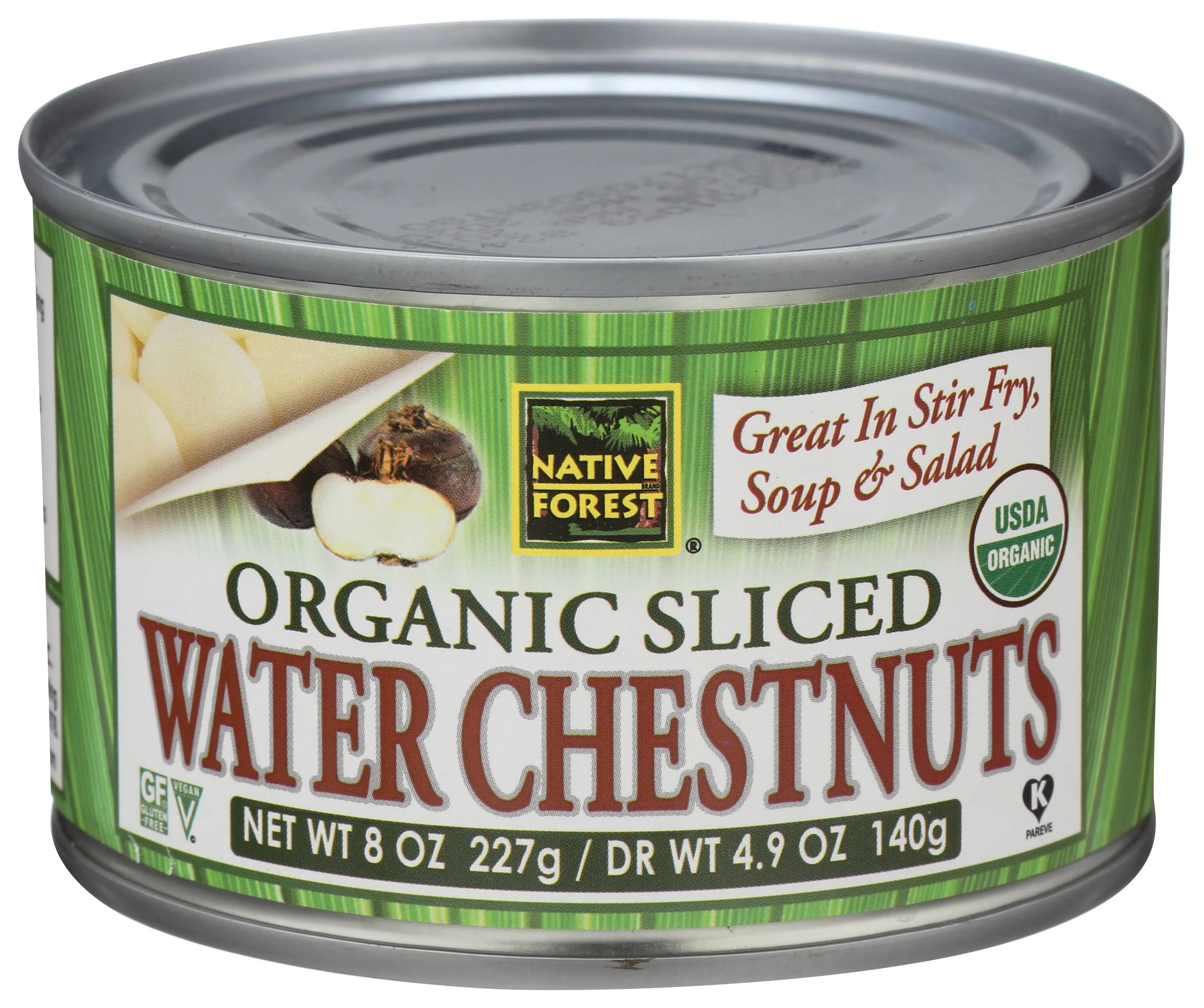 Native Forest Organic Sliced Water Chestnuts