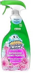 Scrubbing Bubbles Bathroom Grime Fighter, Floral Fusion Scent, 32 oz Spray Bottle