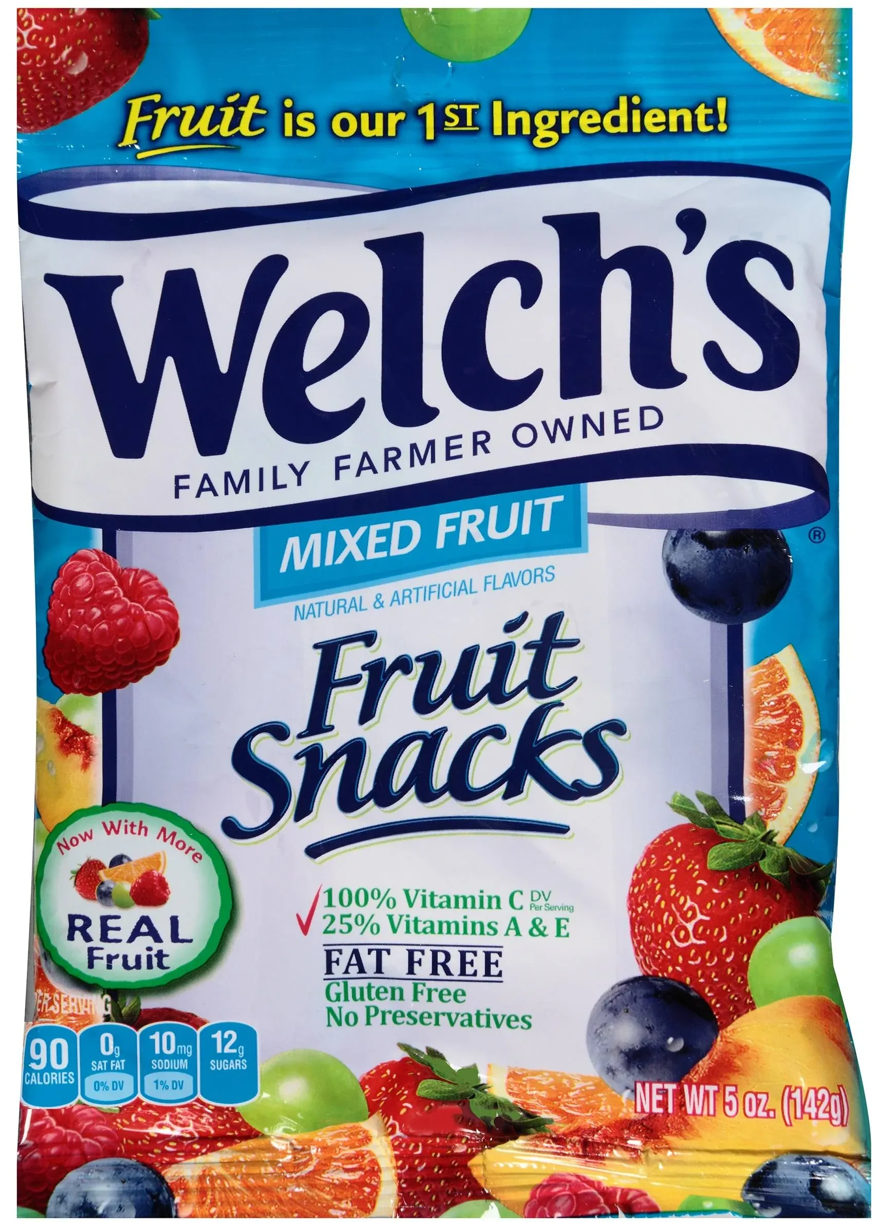 Welch's Fruit Snacks, Mixed Fruit - 5 oz