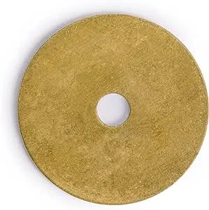 Hardware Philosophy Decorative Round Washers Brass Hardware 1.4 Inches - Set of 10 - Architectural, Interior Design, Doors, Furniture Cabinet Customization Hardware