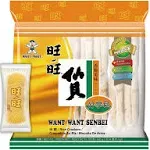 Want-Want Senbei Japanese Rice Cracker, Asian Snack Value Family Pack. Halal Friendly, 520g