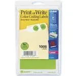 Avery Removable Color-Coding Labels - Neon Green, 1008-Pack