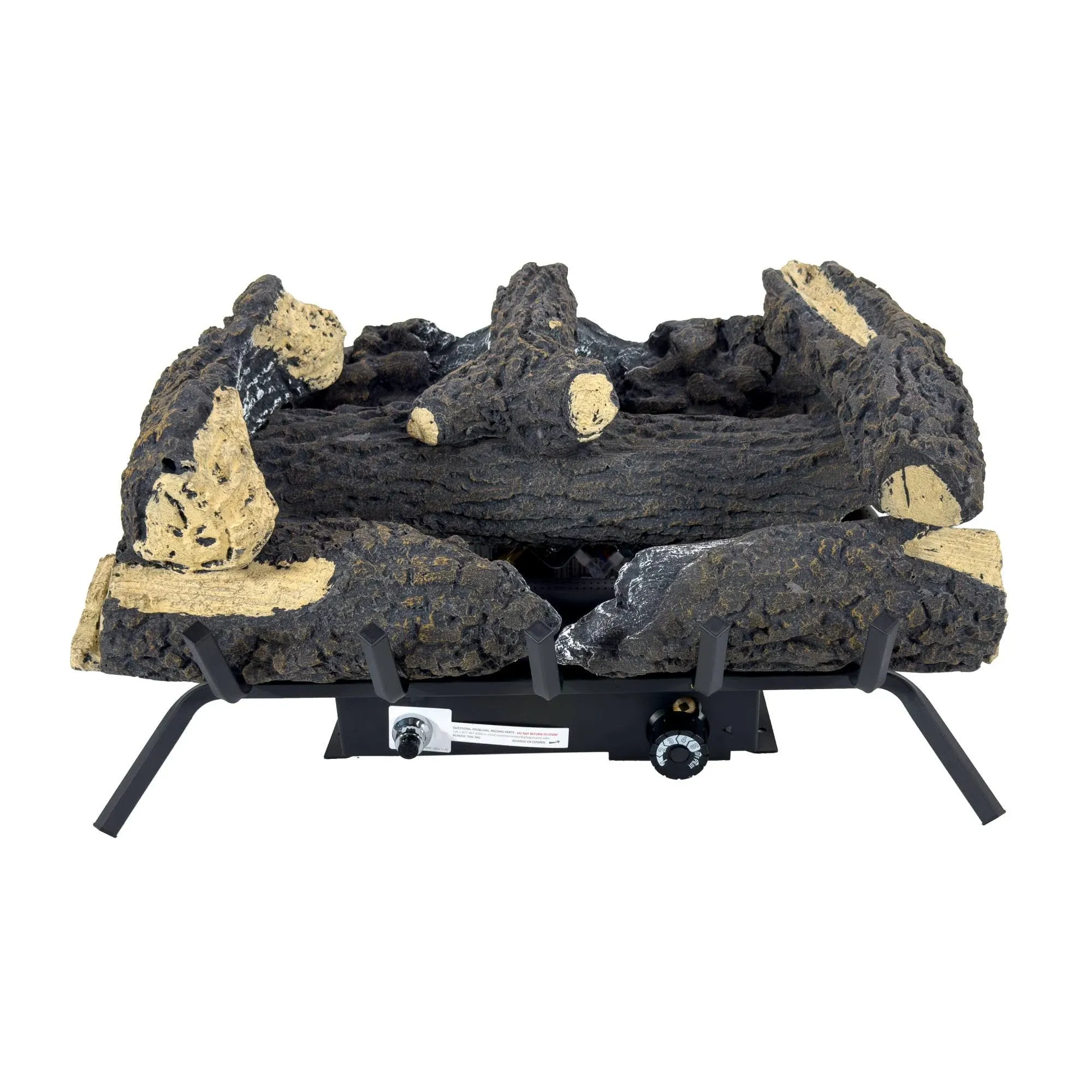 Pleasant Hearth 24" Wildwood Vent Free Gas Log Set 30,000 BTU - Brown