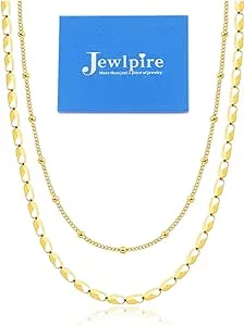 18k solid gold necklace women