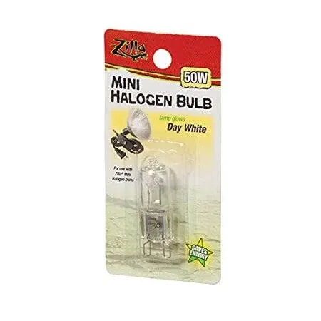 (3 pack) Zilla Mini Halogen Bulb Day White 50 Watt