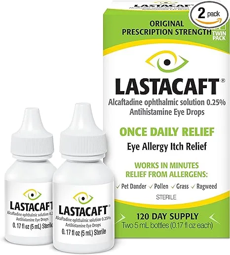 Lastacaft Eye Drops, (2 count)