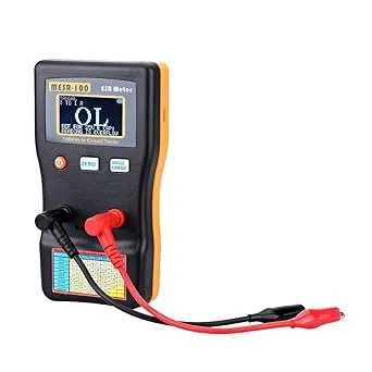 Signstek MESR-100 V2 Auto Ranging in Circuit ESR Meter Capacitor Tester/Low Ohm Meter Up to 0.01 to 100R, Support in Measuring Capacitance Resistance Circuit