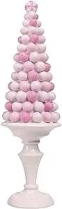 December Diamonds Nutcracker Sweet Shoppe Pink Candy Gumdrop Tree Figurine - Fun Nutcracker-Inspired Home Decoration