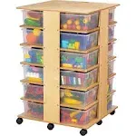 Jonti-Craft 24 Cubbie Tower with Clear Tubs