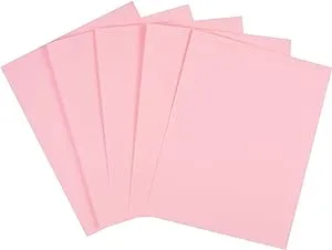 Staples 490935 Pastel Colored Copy Paper 8 1/2-Inch x 11-Inch Pink 500/Ream (14779)