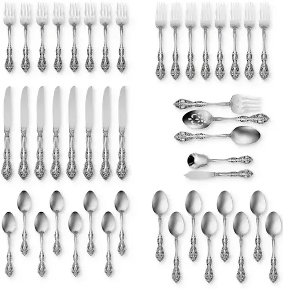 Michelangelo 45 piece Set Service for of 8 Oneida Stainless 18/10 Flatware NEW