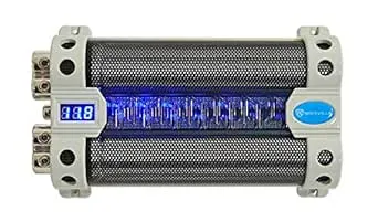 Rockville RFC50F V2 50 Farad Car Audio Capacitor w/ Blue Voltage Display