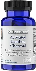 Dr. Tennant's Activated Bamboo Charcoal, Coconut-Free, Cleaner Than Coconut, Wood & Standard Charcoals, Detox & Toxin Removal within the GI Tract, Great for travel & promoting healthy digestive system