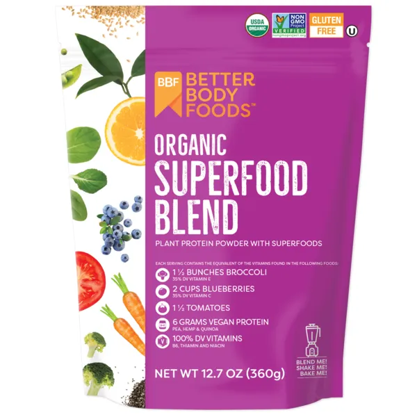 BetterBody Foods Superfood Organic Blend Powder