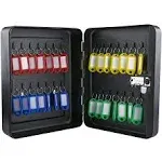 28 Key Cabinet Steel Security Key Organizer Lock Box with Key Lock,