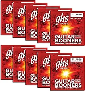 GHS Boomers Medium Electric Guitar Strings 10-Pack