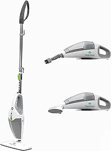 Steamfast SF-295 3-in-1 Mop, Handheld Steam Cleaner, and Fabric Steamer, 7 Steam Levels, 9 Accessories, 2 Washable Mop Pads