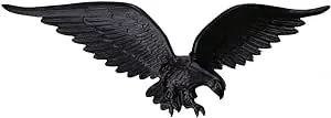 Montague Metal Products Flagpole Wall Eagle, 24-Inch, Black