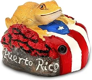 Puerto Rican Coqui with Sound- Souvenir, Motion Sensor Authentic Singing Gift- Batteries Included