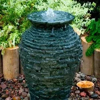 AquaScape Small Stacked Slate Urn Fountain Kit 58064