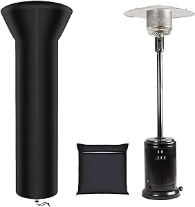 SIRUITON Patio Heater Covers with Zipper and Air Vent,Waterproof,Dustproof,Wind-Resistant,UV-Resistant,Snow-Resistant