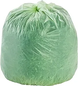 STOUT by Envision E2430E85 EcoSafe-6400 Compostable Bags, 24" x 30", 13 gal capacity, 0.85 mil thickness, Green (Pack of 45)