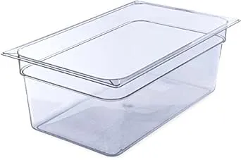 Carlisle FoodService Products 10203B07 StorPlus Full Size Polycarbonate Food Pan, 8" Deep, Clear