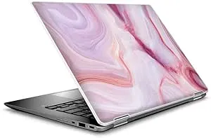 Skin Wrap for 14&#034; HP Chromebook x360, Pink Stone Marble Geode