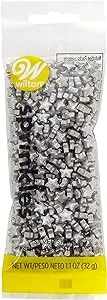 Wilton Silver Stars Sprinkles Pouch, 1.1 oz.