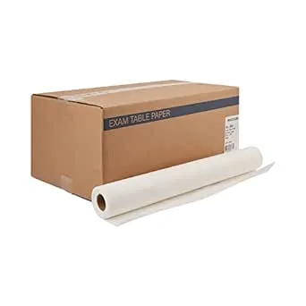 McKesson Exam Table Paper, Premium Crepe, White, 21 in x 125 ft, 12 Count