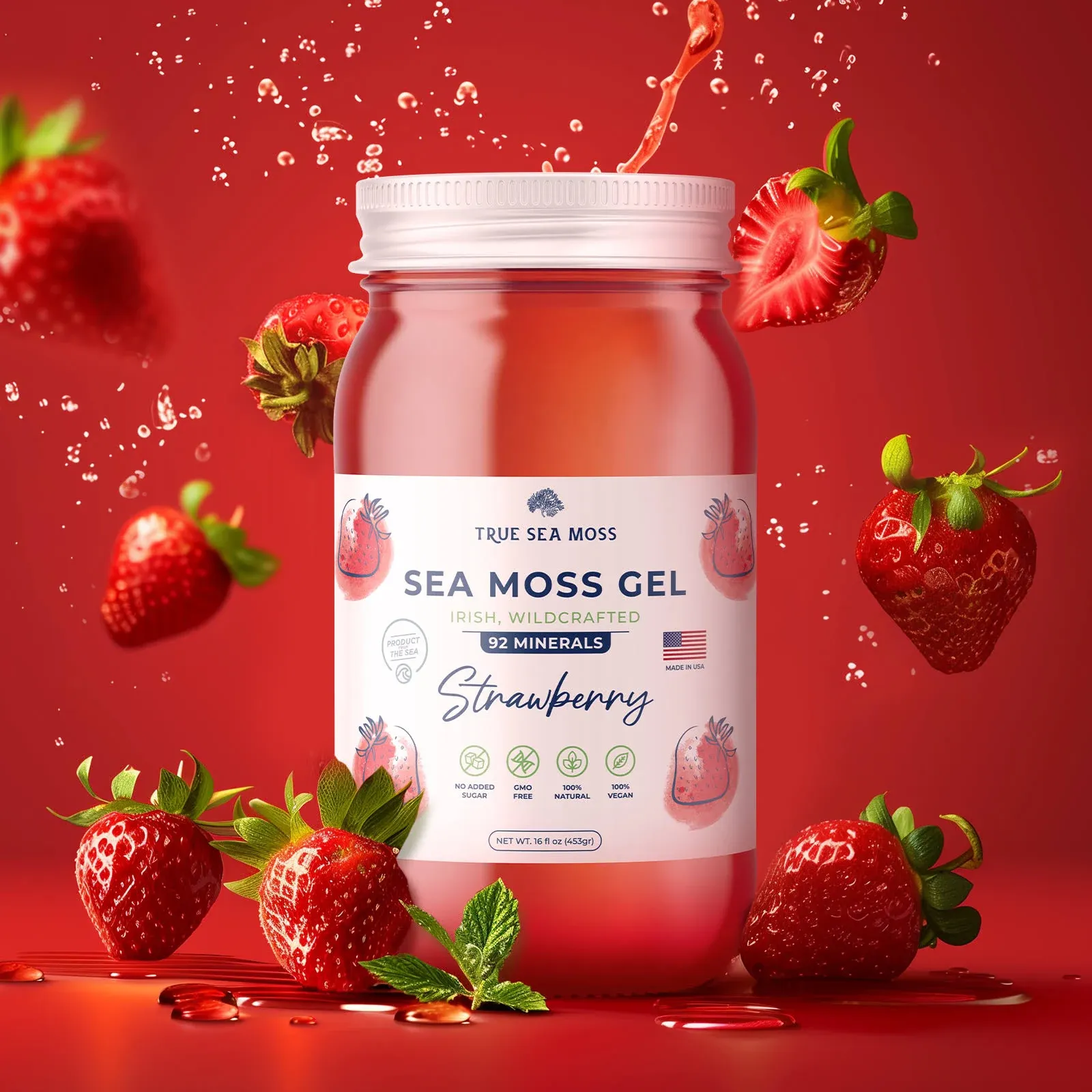 Sea Moss Gel Strawberry