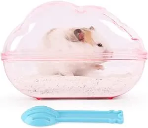 BUCATSTATE Hamster Sand Bath Kit Hamster Sand Bath Container Large Transparen...