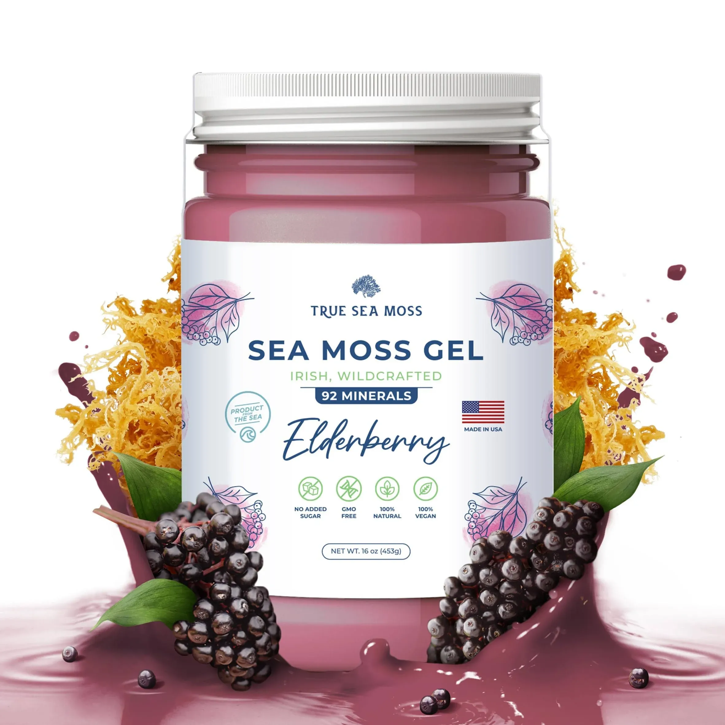 TrueSeaMoss Wildcrafted Irish Sea Moss Gel