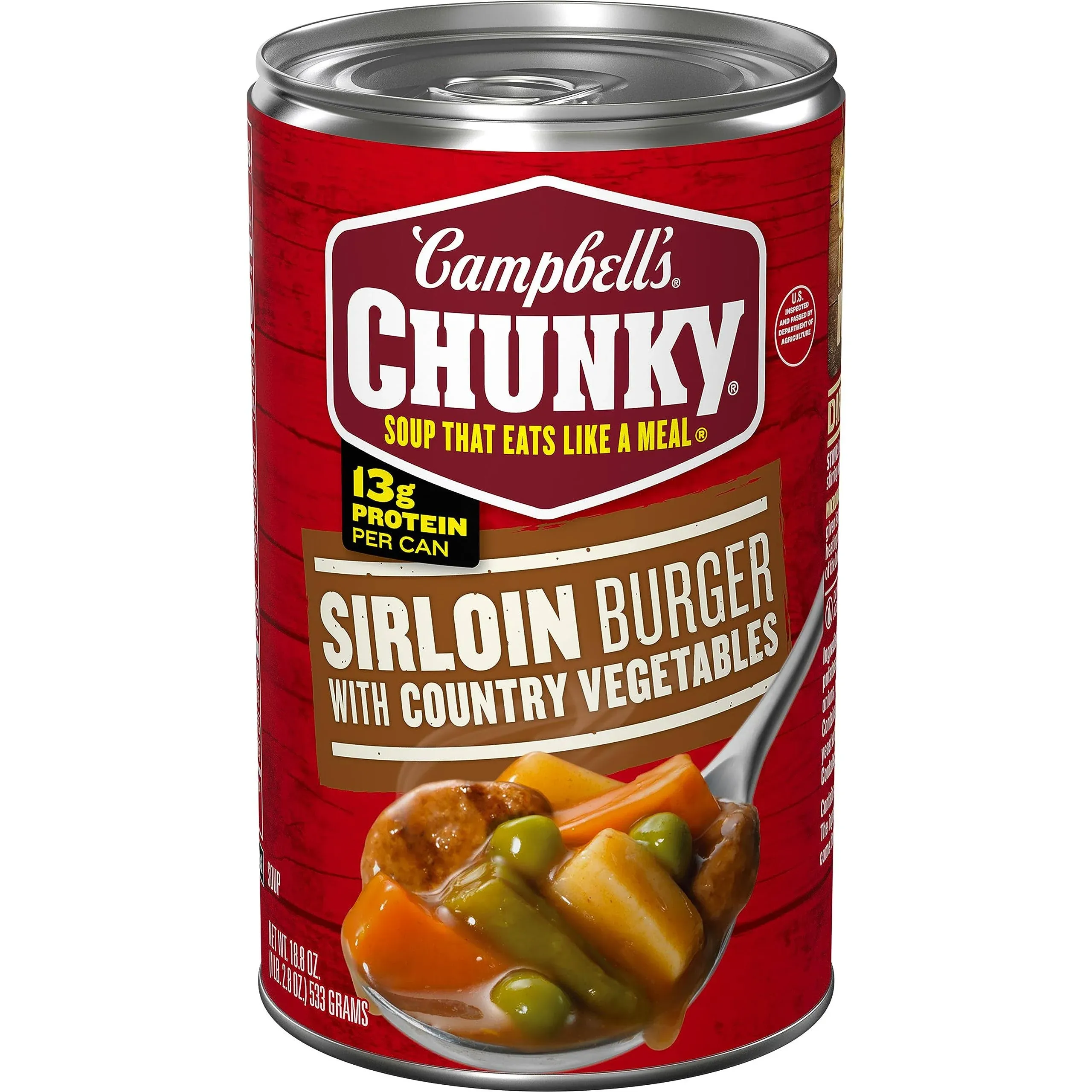 Campbell's Chunky Sirloin Burger with Country Vegetables Soup, 18.8 oz.