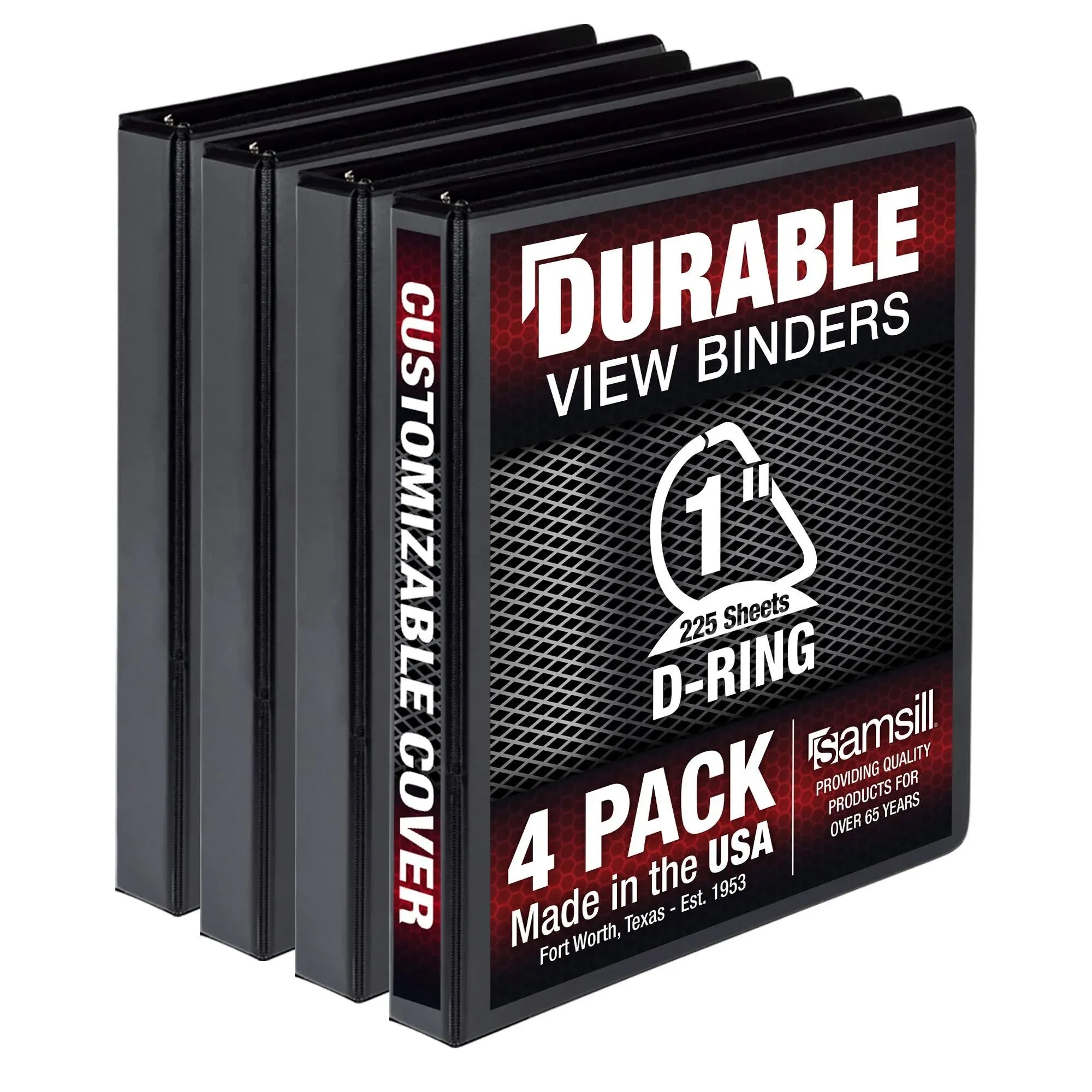 Samsill Durable 1" View D Ring Binder