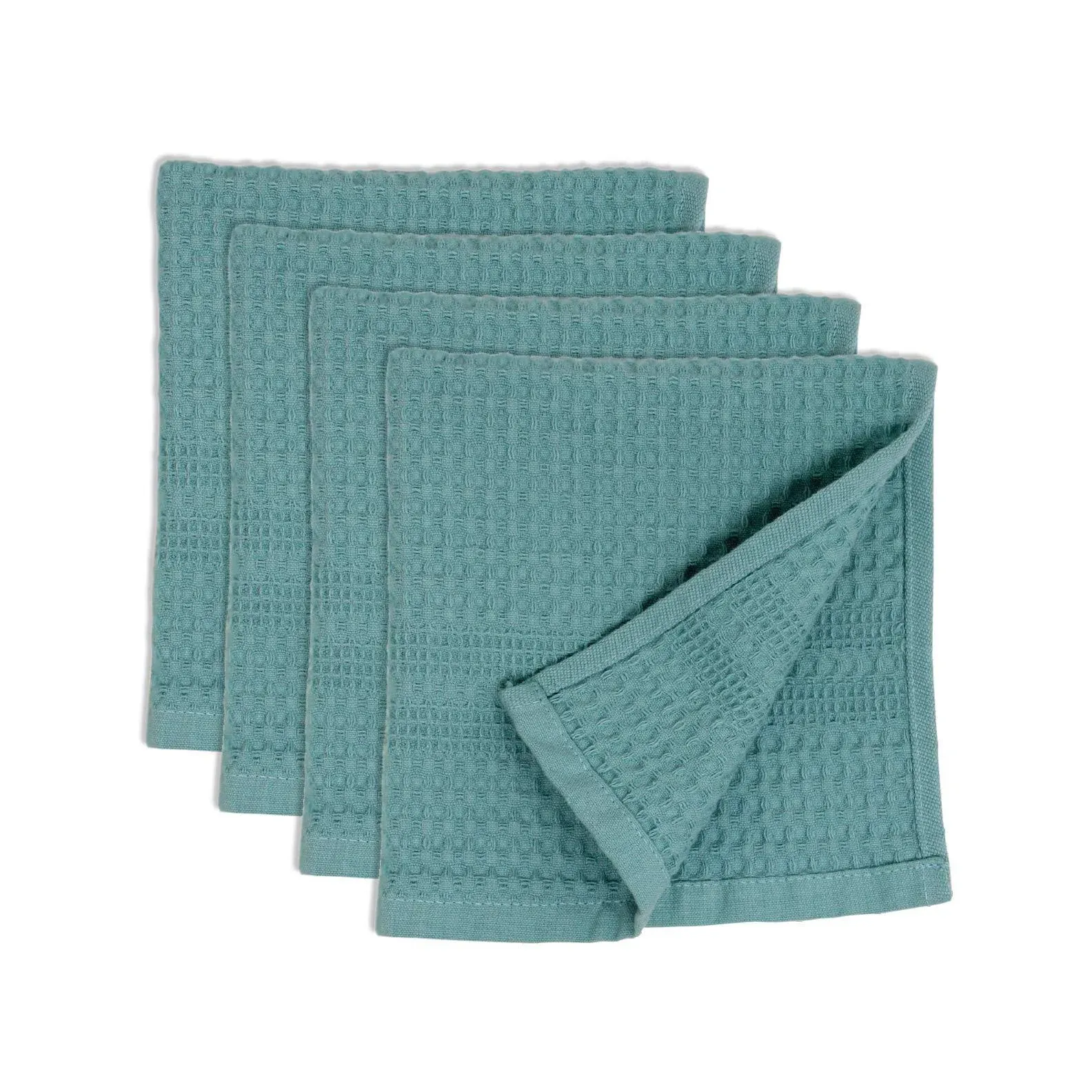 Waffle Towel Quick Dry Thin Exfoliating, 4 Pack Washcloths for Face Body, Cla...