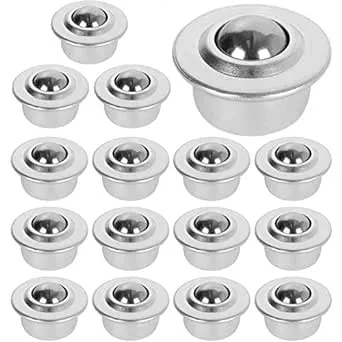 16PCS 5/8" Roller Ball Transfer Bearings CY-15H Carbon Steel Ball Transfer Bearing Casters Universal Base Conveyor Roller Ball