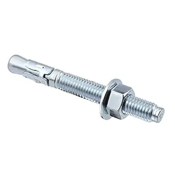 1/2 inch x 3-3/4 inch - 20 Pieces Wedge Anchor Zinc Plated Heavy Duty Fastener for Concrete