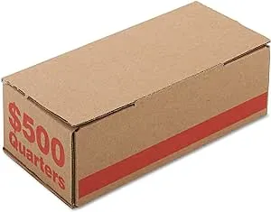 PM™ Company Coin Boxes, Quarters, $500.00, Bundle Of 50