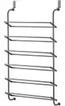 Whitmor Gunmetal Over-the-Door Shoe Rack, Gray