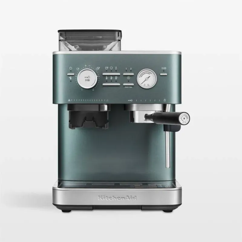 KitchenAid Semi-Automatic Espresso Machine with Burr Grinder - Juniper