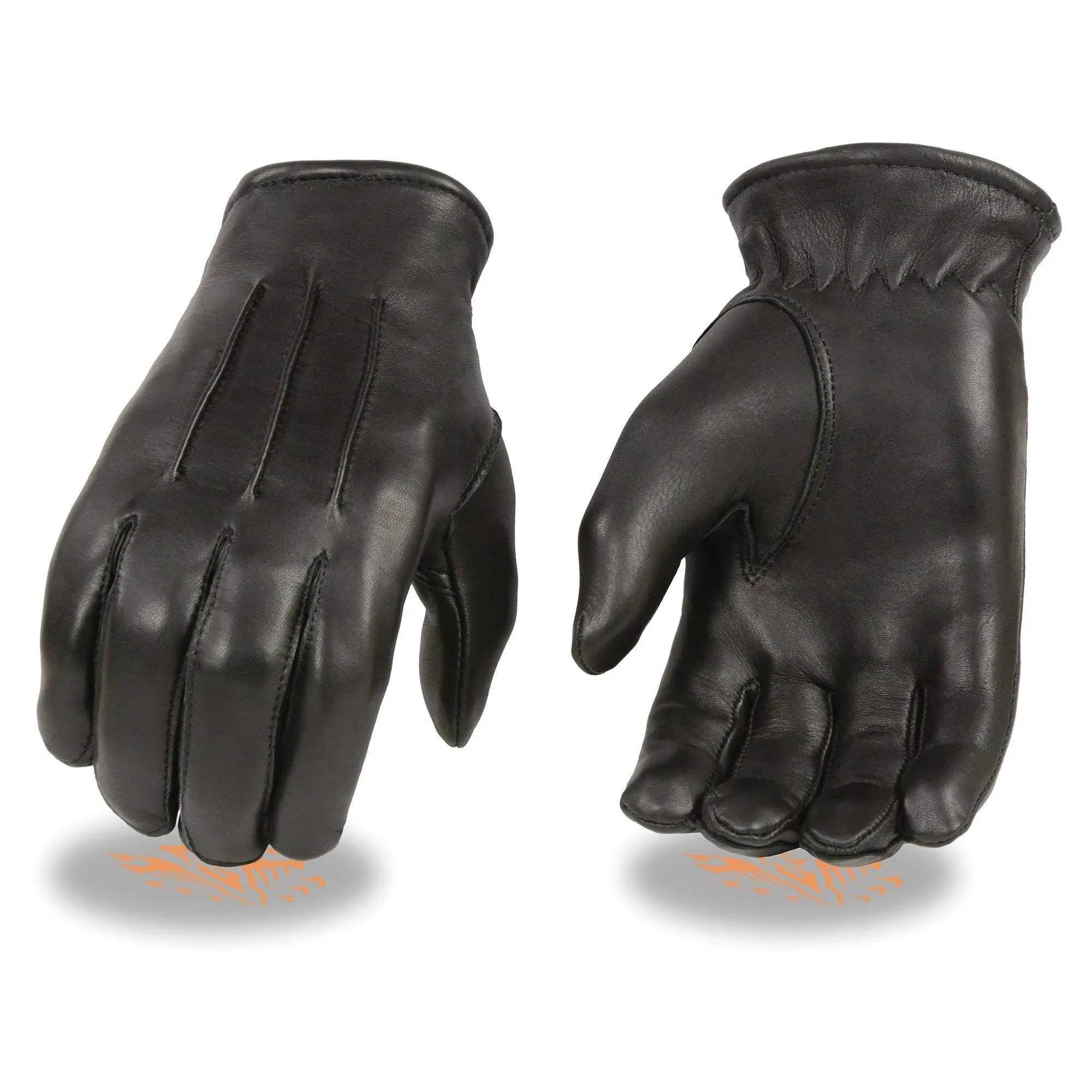 Milwaukee Leather-sh865-men's Welted Deerskin Thermal Lined Gloves - Black / X-Large