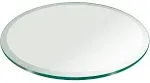 24&#034; Inch Round Glass Table Top 3/8&#034; Thick Tempered Beveled Edge by Fab Glass ...