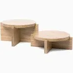 AERLO Natural Wood Riser Set of Two