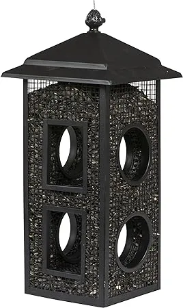 Perky-Pet B00303 Fly-Through Wild Bird Feeder, 1 Pack, Black