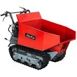 XtremepowerUS 61036 Track Wheel Barrow Gas 6.5hp Wheelbarrow All Terrain Utility Cart Motorized Wagon