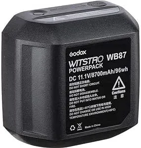 GODOX WB87 Battery for AD600, AD600B, AD600M and AD600BM - USA Dealer