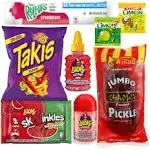 Generous Chamoy Pickle Kit with Lucas Candy &amp; Hot Chips - Perfect for Sharing