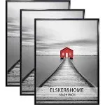 ELSKER&HOME 18x24 Poster Frame 3 Pack, Black Picture Frame for Horizontal or Vertical Wall Mounting, Sturdy and Scratch-proof