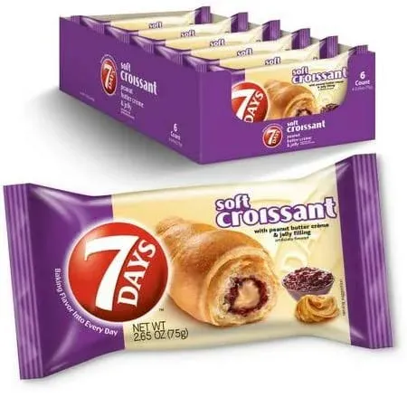 7 Days Soft Croissant Peanut Butter & Jelly